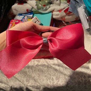 Pink cheer bow